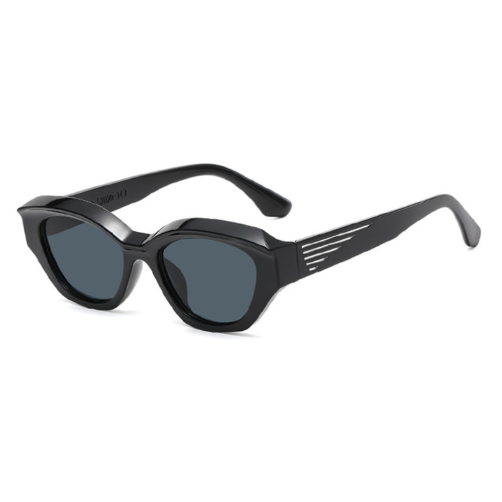 Dame Cat-Eye solbriller med markant ramme og UV-beskyttelse Luvikno