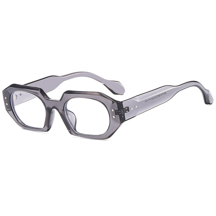 Dame moter solbrille i markant, åtte-sidet design Luvikno