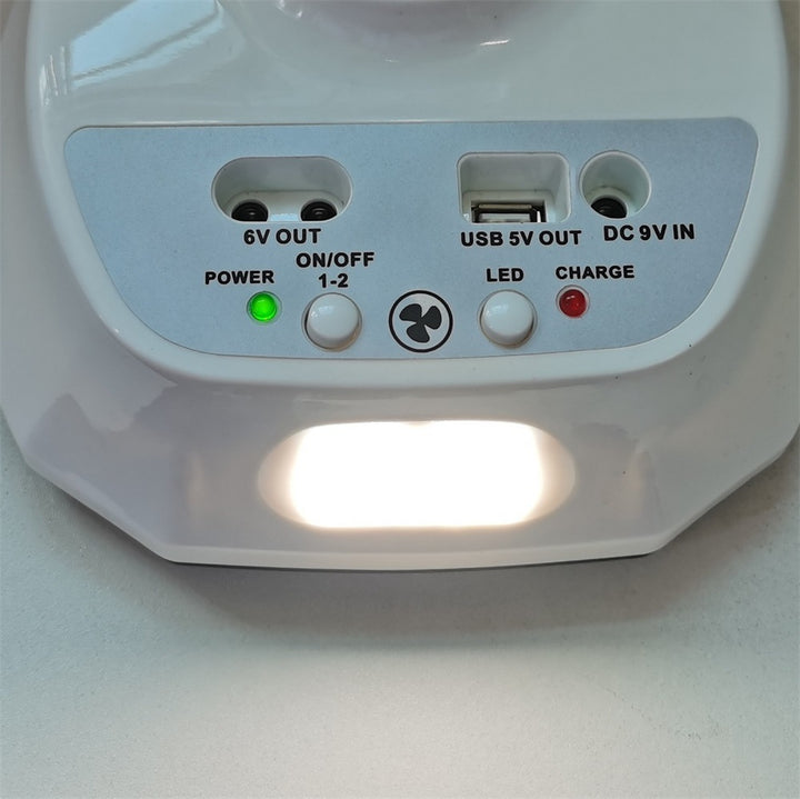 Unisex nan leiser USB bordvifte med flerbladet design, oscillerende vinkelfunksjon og timer Luvikno
