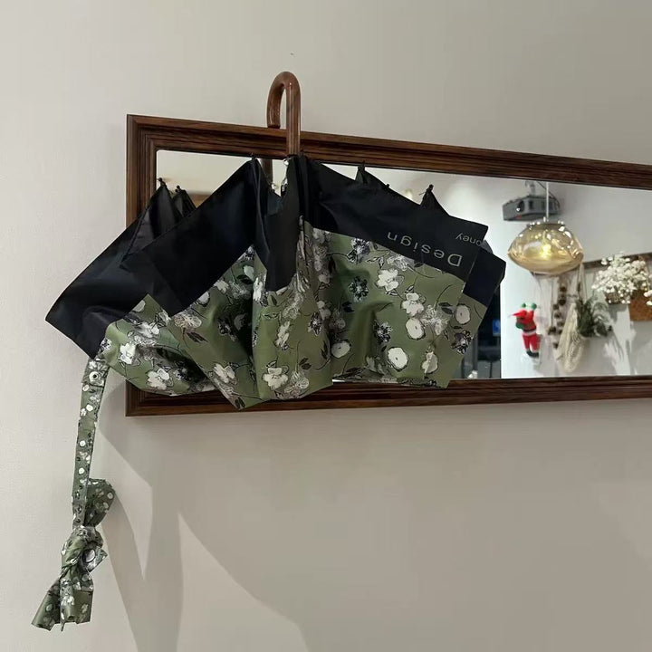 Dame Faltparaply med stilfullt blomsterdesign Luvikno