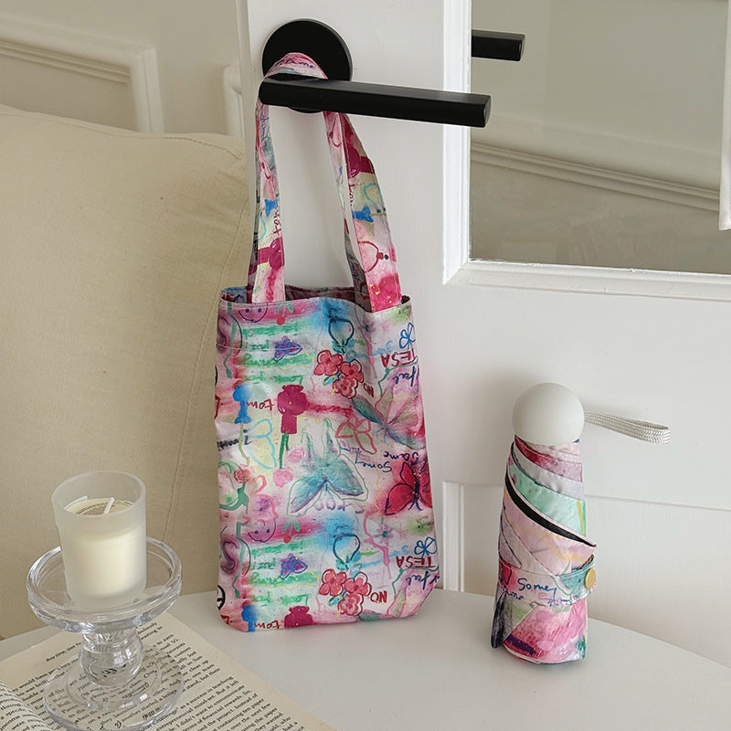 Damer Faltbar Designerveske med kreativt kunstmotiv Luvikno