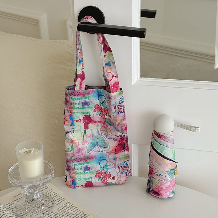 Damer Faltbar Designerveske med kreativt kunstmotiv Luvikno