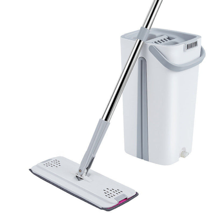 Flat Bottom Mop and Bucket Set med Aluminiumhåndtak Luvikno