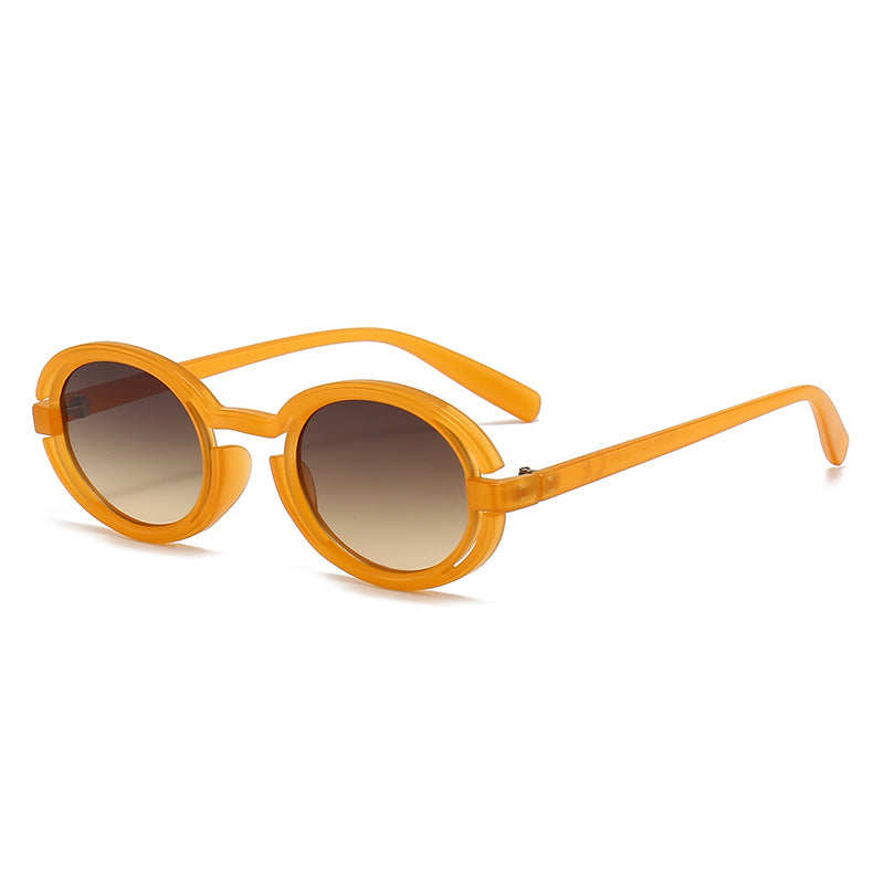 Damen Runde Solbrille i moderne retro-stil Luvikno