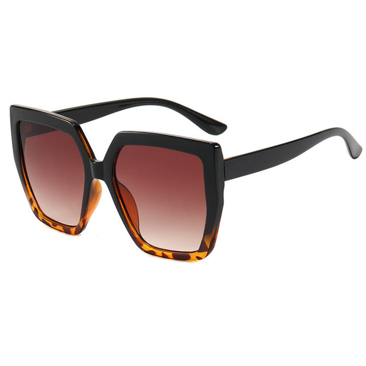 Damen elegant oversized solbrille med luksuriøs ramme Luvikno