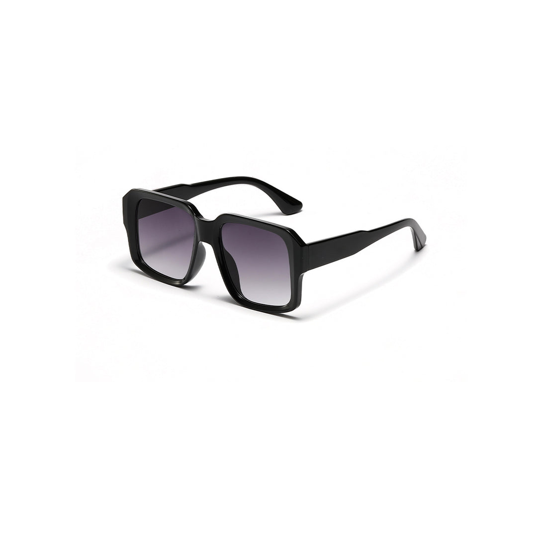 Dame moteriktig kvadratisk solbrille i moderne skilpadde-design Luvikno