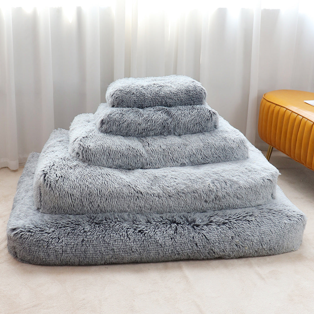 Unisex Fuzzy og ortopedisk kjæledyrseng Luvikno