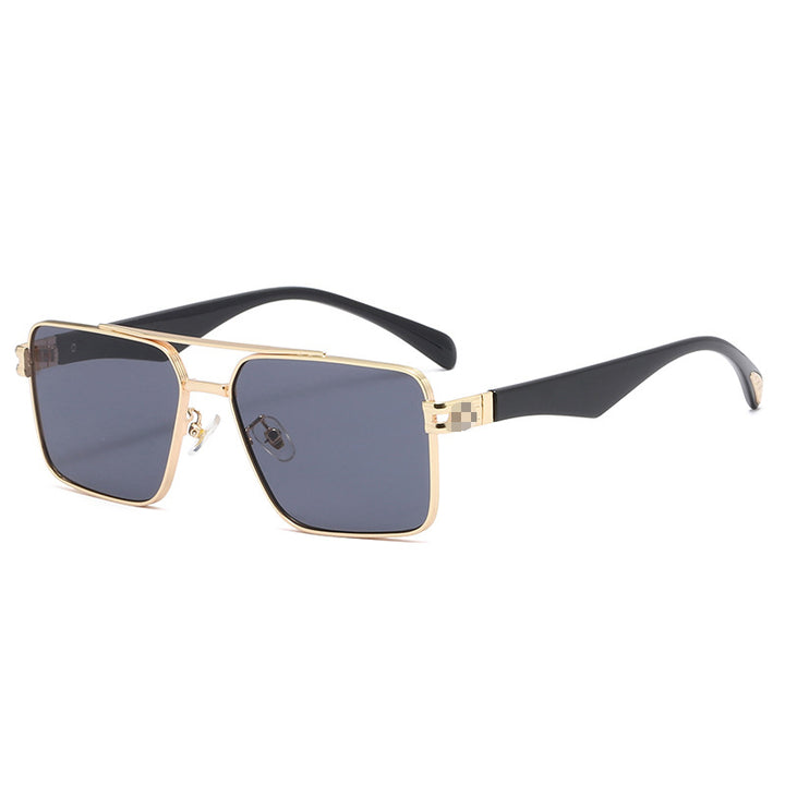 Dame designer solbrille med ekstravagant metallramme Luvikno