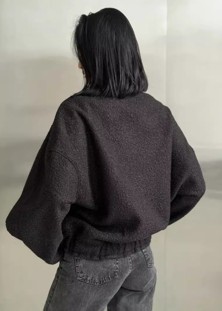 Luvik | Oversized fleece-knappjakke