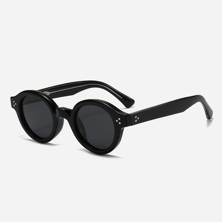 Damer Modisk Rund-solbrille med stilige detaljer Luvikno