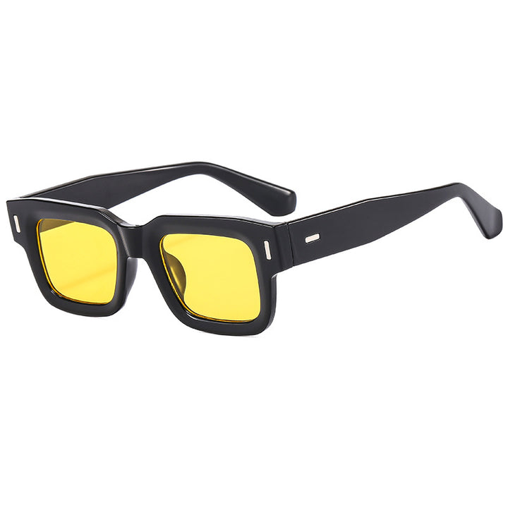 Dame Modische Quadratisk Solbrille med robust ramme og polariserte linser Luvikno