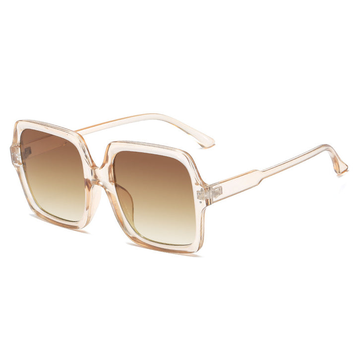 Dame moteriktig oversized solbrille med moderne design Luvikno