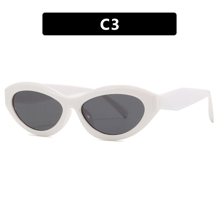 Dame Cat-Eye solbrille med stilig ramme Luvikno