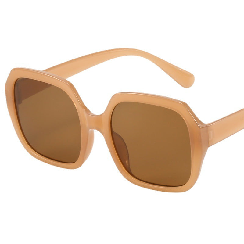 Dame Modisk Oversized-solbrille med ekstravagante leoparddetaljer Luvikno