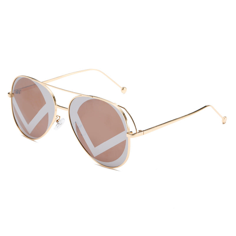 Dames fashionable geometriske solbriller Luvikno