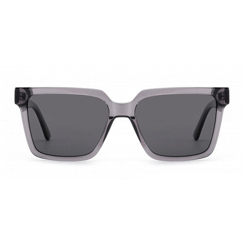 Dame kvadratisk solbrille med moderne plastikkramme og UV-beskyttelse Luvikno