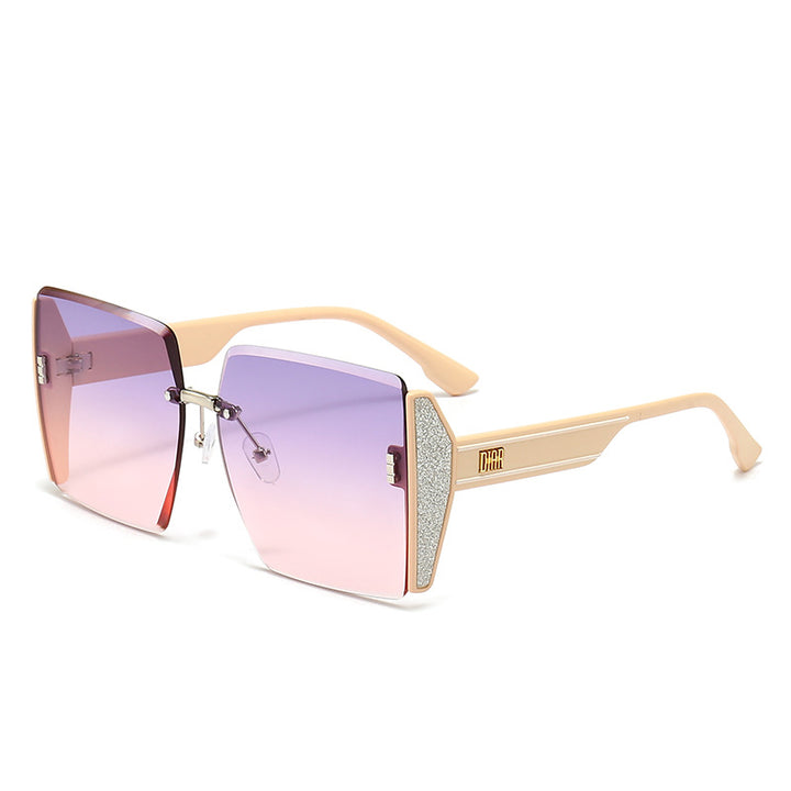 Dame geometrisk Fashion-solbrille Luvikno