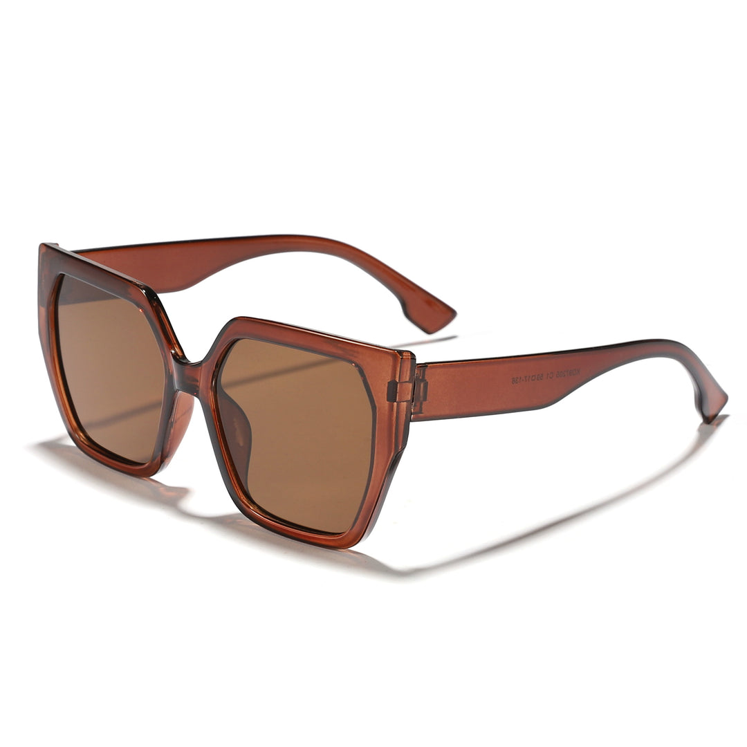 Dame oversized kvadratisk solbrille med enestående komfort og moderne design Luvikno