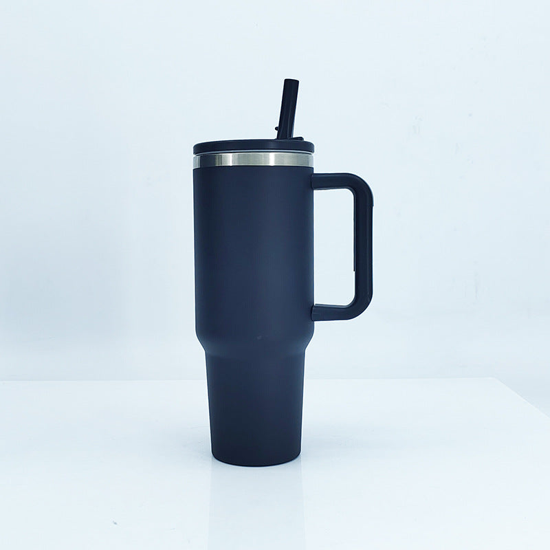 Dame Isoleringsbecher med robust håndtak og sugerør Luvikno