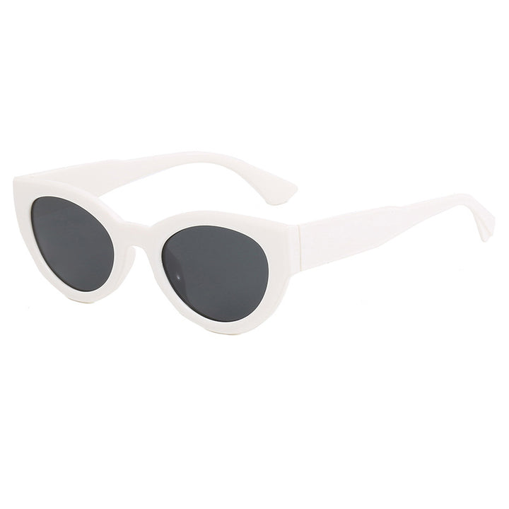 Dame moteriktig firkantet solbrille med speilende glass Luvikno