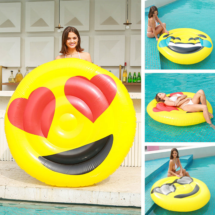 Dames Oppustbar Emoji Svømme Ring Luvikno