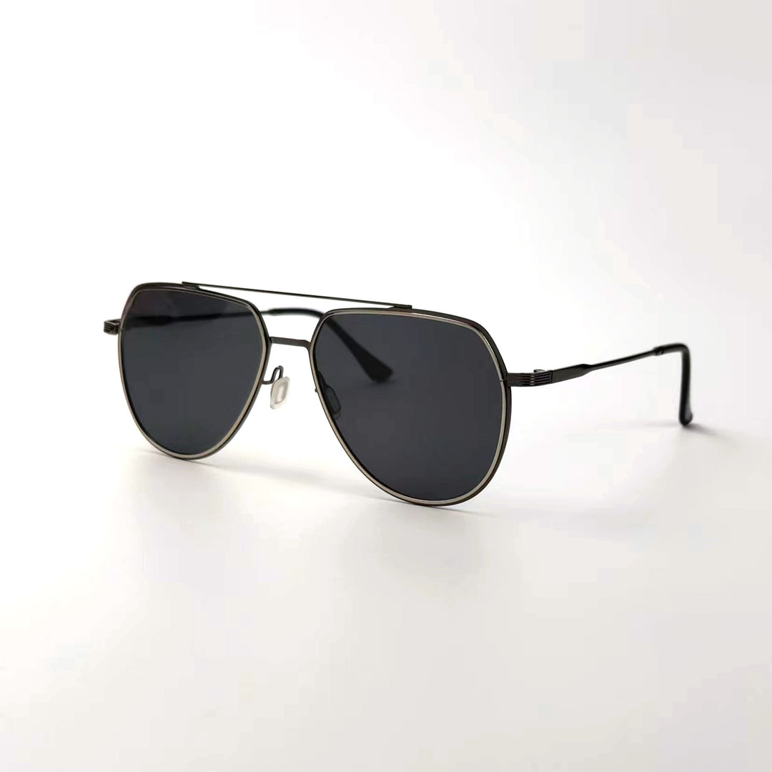 Herre elegant pilot-solbrille med polariserte glass Luvikno