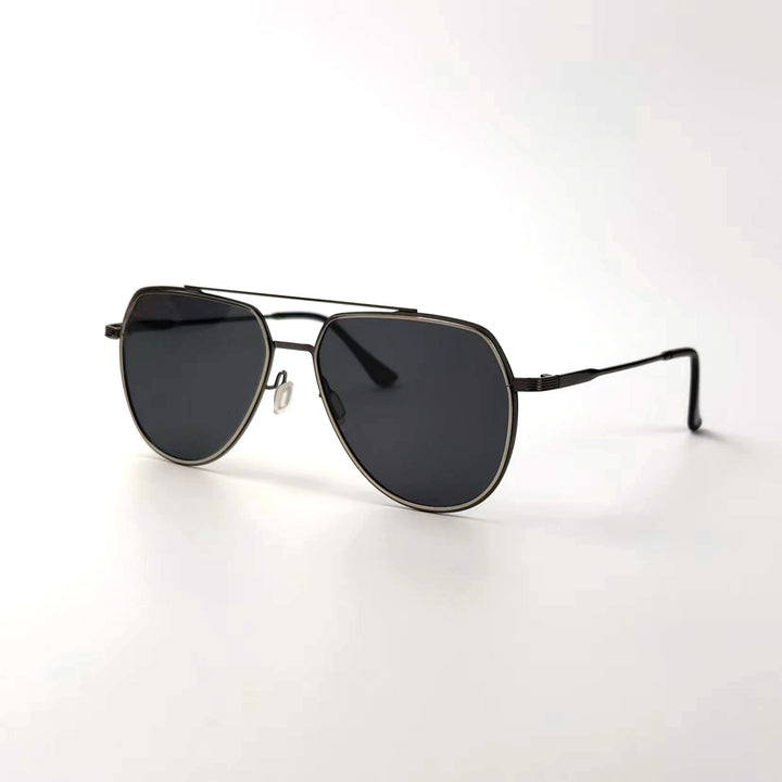 Herre elegant pilot-solbrille med polariserte glass Luvikno