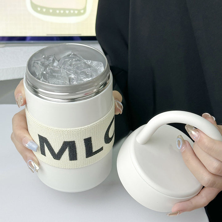 Damen Multifunktionale Thermotasse mit praktischem Tragegriff Luvikno