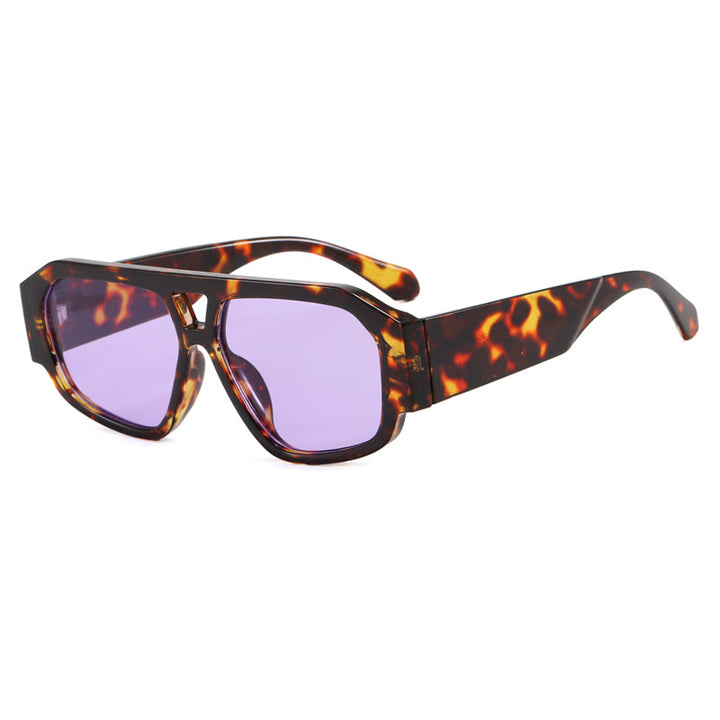 Dame solbrille med iøynefallende oktagon-design og UV-beskyttelse Luvikno