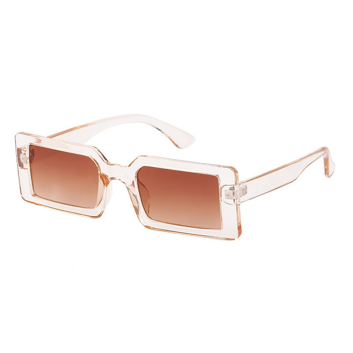Dame moteriktig transparent hjørne solbrille Luvikno