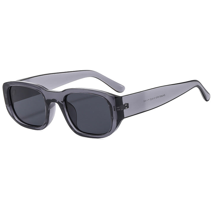Dame moteriktig solbrille med innovativ, rektangulær ramme Luvikno