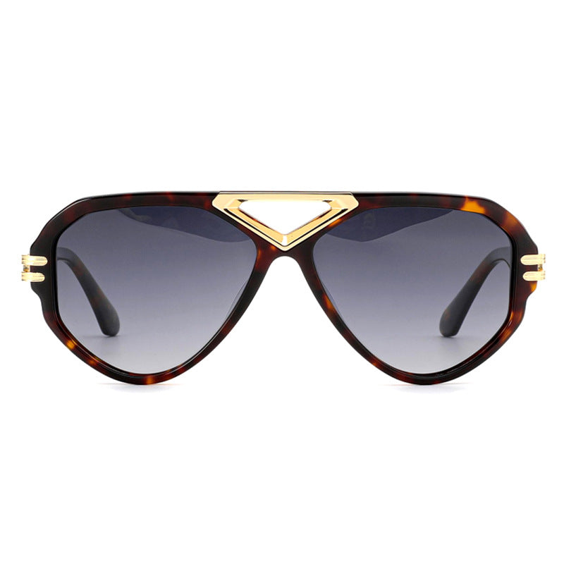 Damer elegant solbrille med markant ramme Luvikno