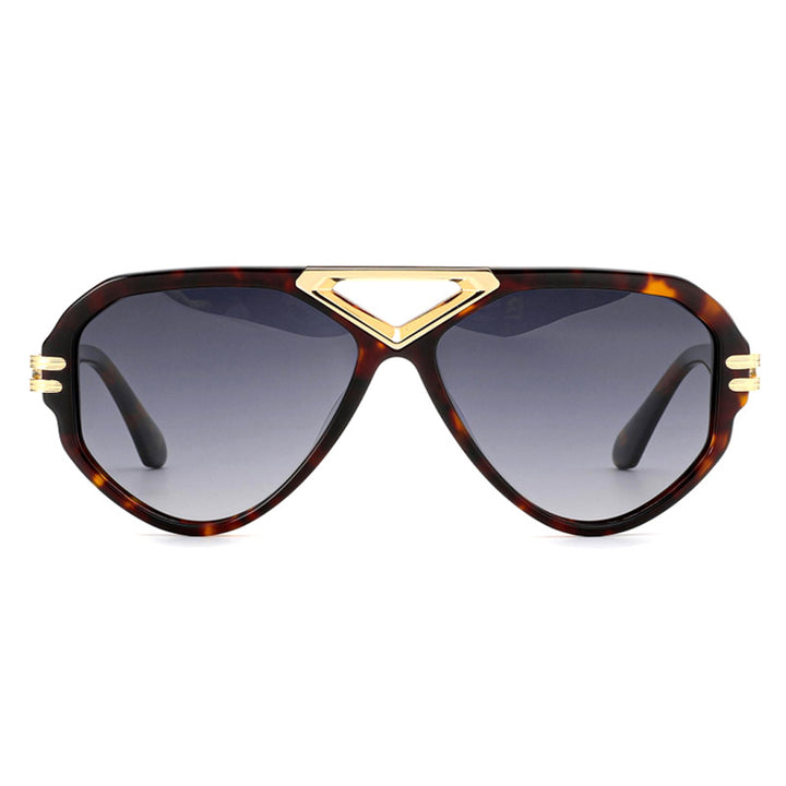Damer elegant solbrille med markant ramme Luvikno
