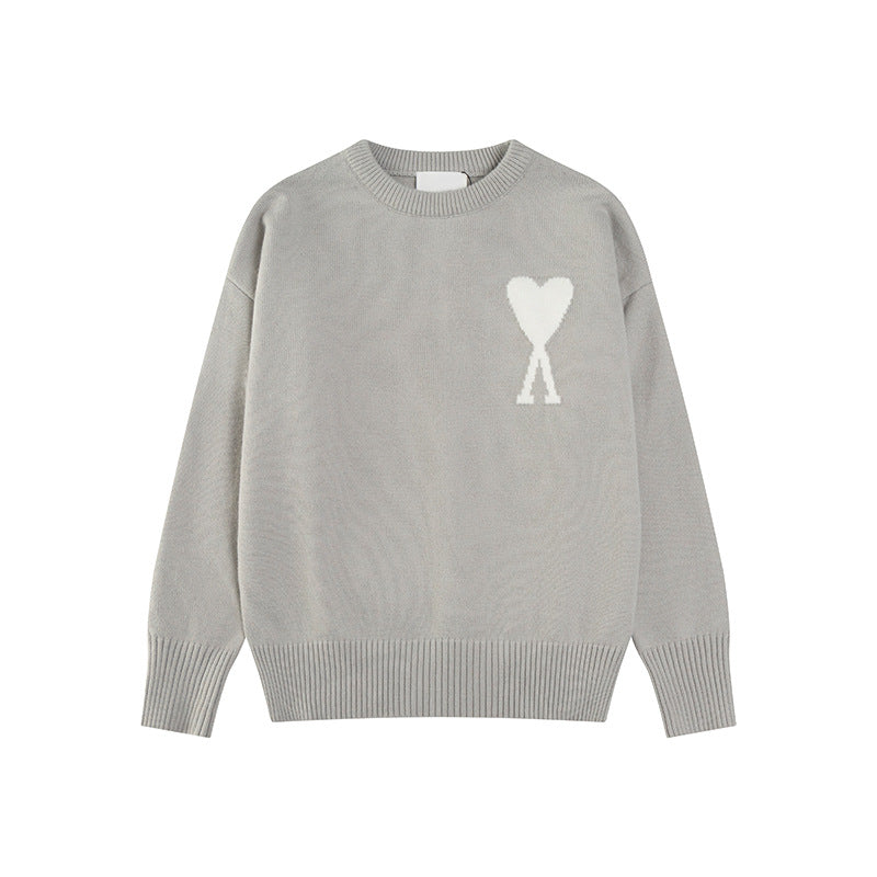 Luvik | Hjerte brodert dame genser