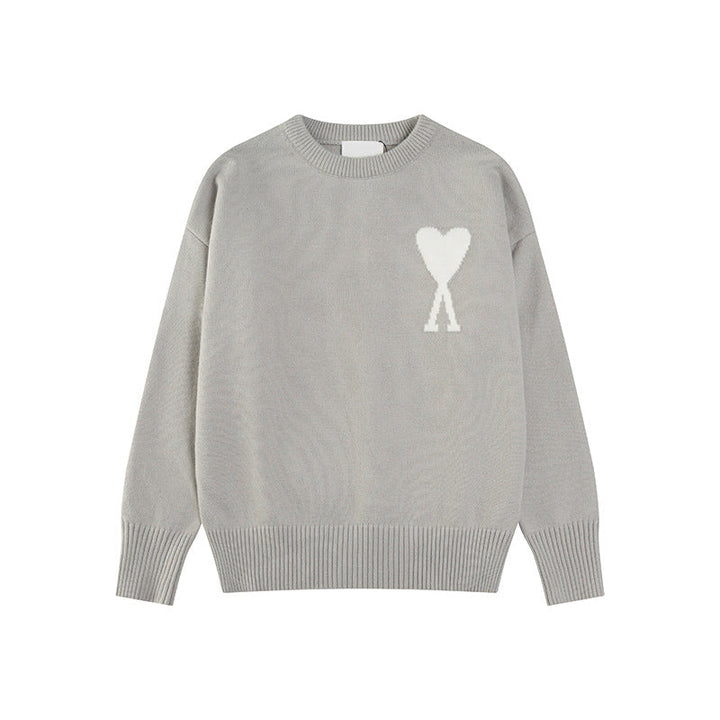 Luvik | Hjerte brodert dame genser