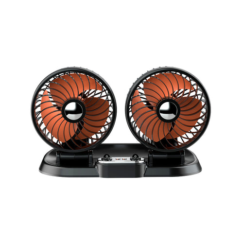 Dual-Head Bærbar Bil Ventilasjonsvifte Luvikno