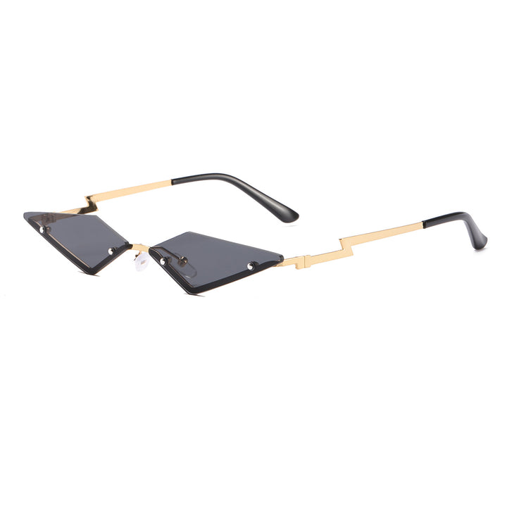 Dame Designer-solbrille med futuristisk ramme Luvikno