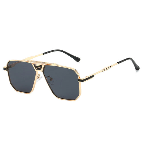 Dame solbrille i luksuriøs, geometrisk design Luvikno