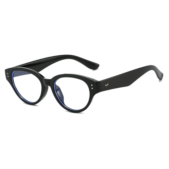 Dame Cat-Eye solbriller med retro-inspirert rammestruktur Luvikno
