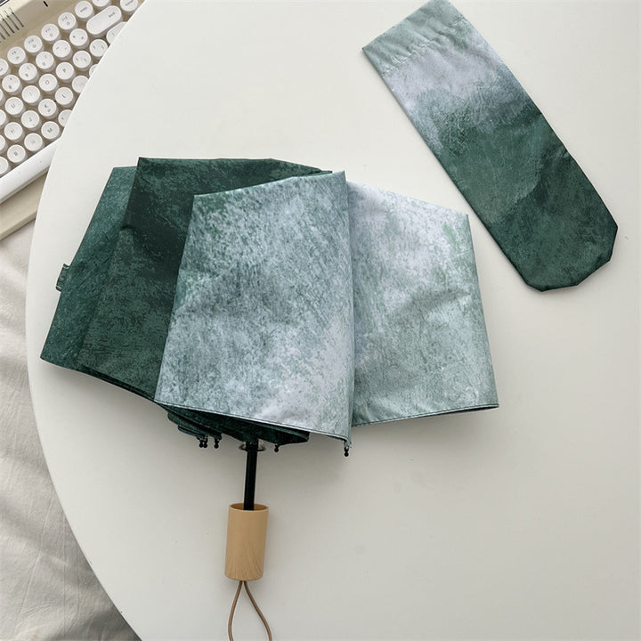 Dame Automatisk Faltregnparaply med elegant strukturdesign Luvikno
