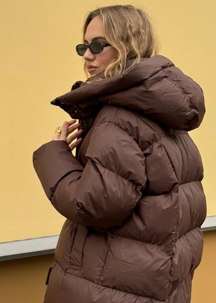 Luvik | Sjokolade-Puffer-jakke - Behagelig og Trendy