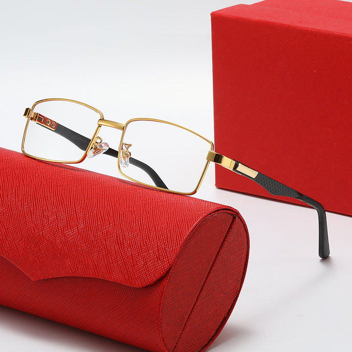 Dame trendy halvramsbriller med elegante detaljer Luvikno