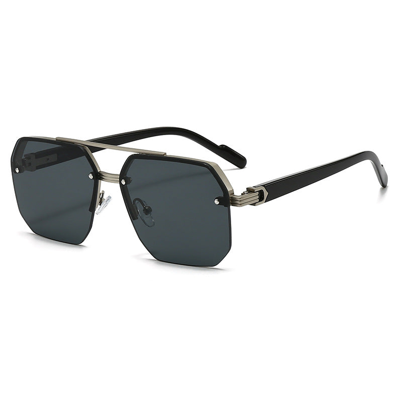 Dame moteriktig solbrille i trendy sekskant-design Luvikno