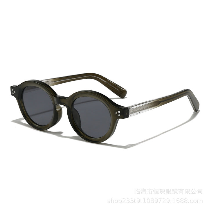 Kvinnenes fashionable solbriller i elegant rund design Luvikno