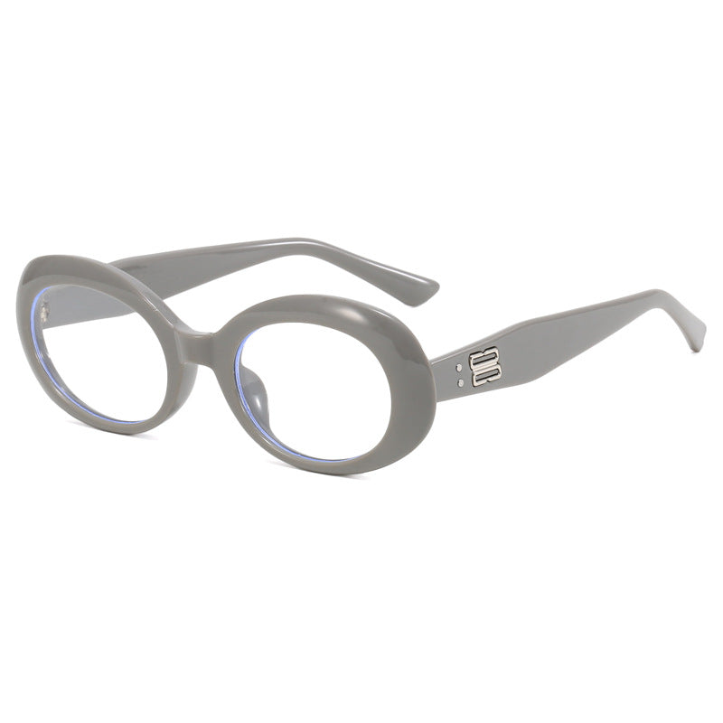 Dame retro-inspirert solbrille med bred ramme Luvikno