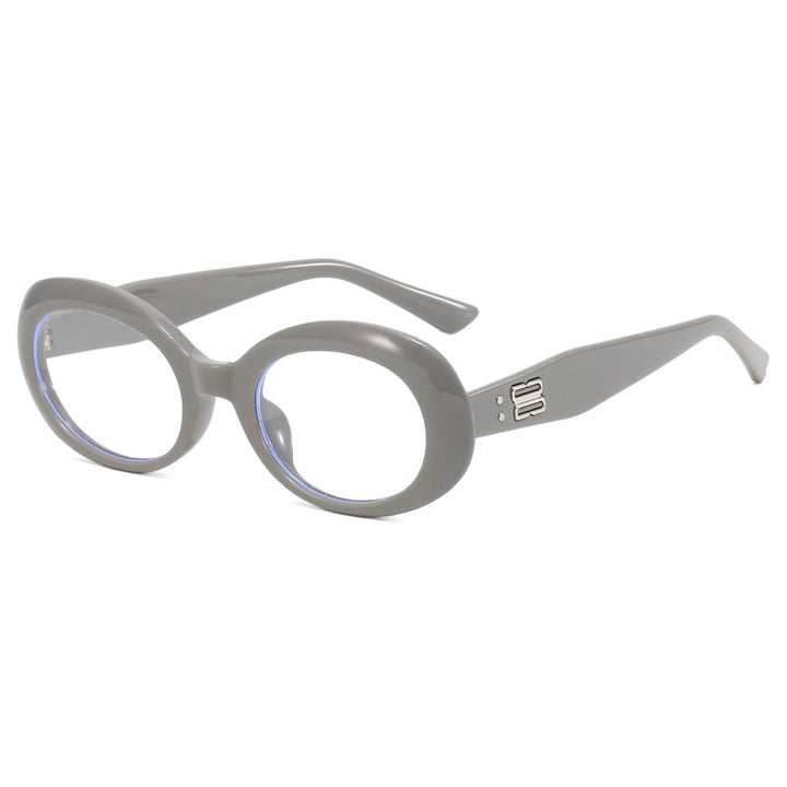 Dame retro-inspirert solbrille med bred ramme Luvikno