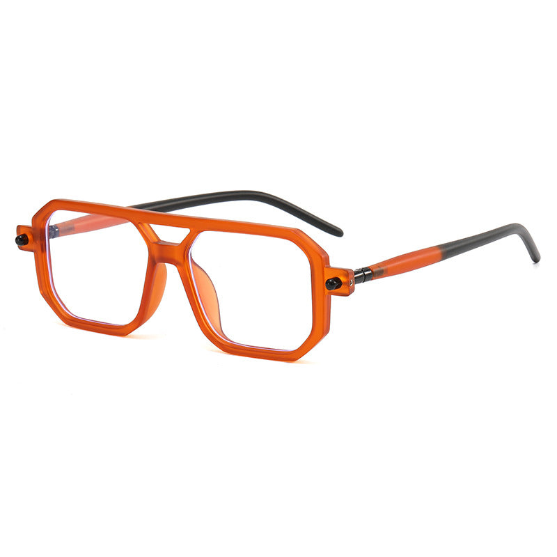 Dame modische Achteck solbrille Luvikno
