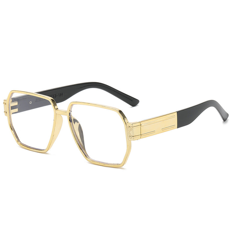 Dame moderne Oversized-solbriller med asymmetrisk ramme Luvikno