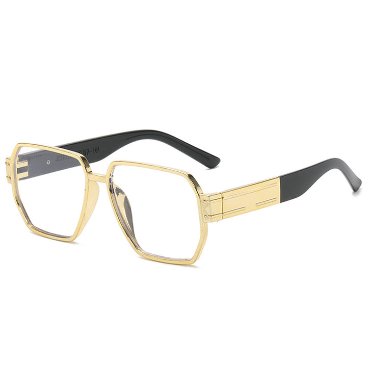 Dame moderne Oversized-solbriller med asymmetrisk ramme Luvikno