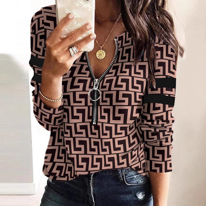 Luvik | Naisten muodikas paita kätevällä vetoketjulla